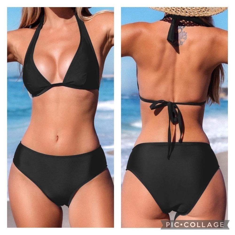 NWT CUPSHE / Black Bikini Bottom Size L